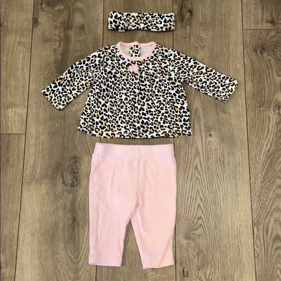 Little Me Other - Little Me leopard print outfit